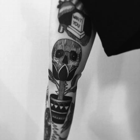 Tattoos - easy flower - 127141